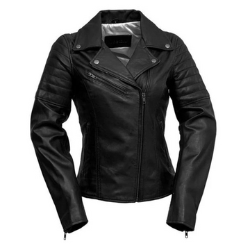 Women's Side-Laced Moto Leather Jacket