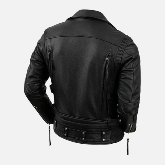 Men’s Black Biker Leather Jacket