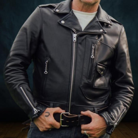 Black Vandal Moto Leather Jacket