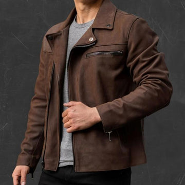 Men's Road Warrior Leather Motorcycle Jacket
