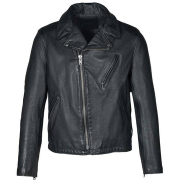 Rustic Handmade Leather Moto Jacket