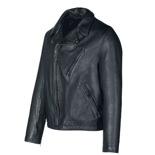 Rustic Handmade Leather Moto Jacket